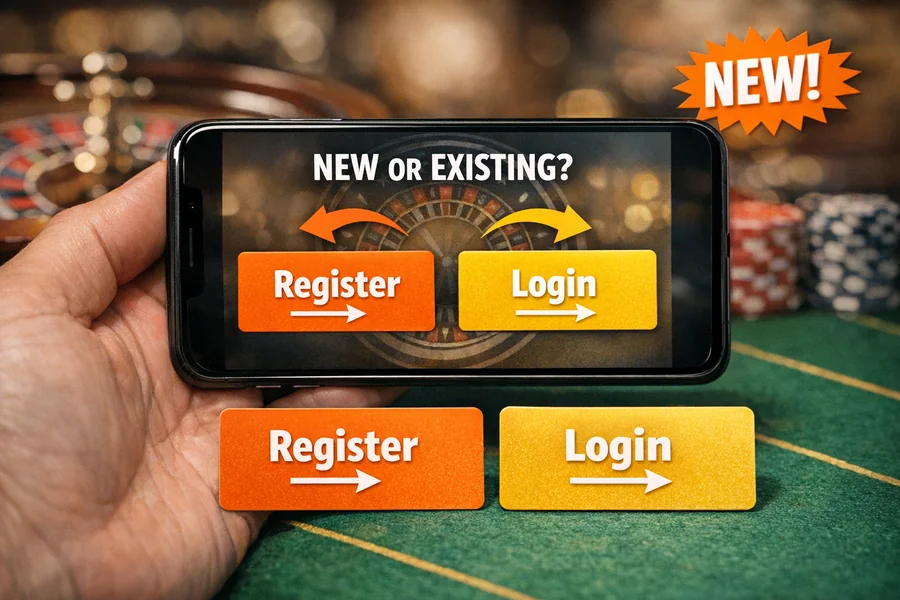 Register or Login – New Players Guide